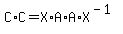 C%2AC+=+X%2AA%2AA%2AX%5E%28-1%29