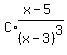 C%2Aexpr%28%28x-5%29%2F%28x-3%29%5E3%29