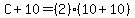 C%2B10=%282%29%2810%2B10%29