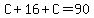 C%2B16%2BC=90