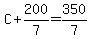 C%2B200%2F7=350%2F7