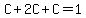 C%2B2C%2BC=1