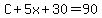 C%2B5x%2B30=90