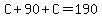 C%2B90%2BC=190