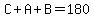C%2BA%2BB=180