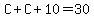 C%2BC%2B10=30