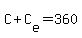 C%2BC%5Be%5D=360