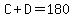 C%2BD=180