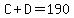 C%2BD=190