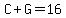 C%2BG=16