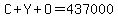 C%2BY%2BO=437000