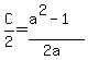 C%2F2=%28a%5E2-1%29%2F%282a%29