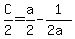 C%2F2=a%2F2-1%2F%282a%29