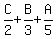 C%2F2+%2B+B%2F3+%2B+A%2F5