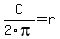 C%2F2pi+=+r