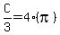C%2F3+=+4%28pi%29