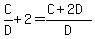 C%2FD%2B2=%28C%2B2D%29%2FD%29