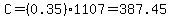 C=%280.35%291107=387.45