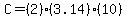 C=%282%29%283.14%29%2810%29