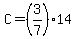 C=%283%2F7%2914