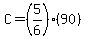 C=%285%2F6%29%2890%29
