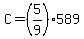 C=%285%2F9%29589
