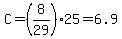 C=%288%2F29%2925=6.9
