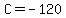 C=+-120