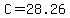 C=+28.26