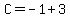 C=-1%2B3