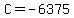 C=-6375