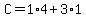 C=1%2A4%2B3%2A1