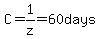 C=1%2Fz=60+days