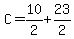 C=10%2F2%2B23%2F2