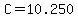 C=10.250.23559x%2B0.267x