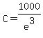 C=1000%2Fe%5E3