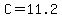 C=11.2