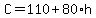 C=110%2B80%2Ah