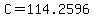 C=114.2596