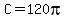 C=120pi