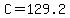 C=129.2
