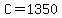 C=1350
