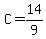 C=14%2F9