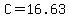 C=16.63