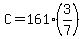 C=161%283%2F7%29