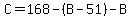 C=168-%28B-51%29-B