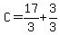 C=17%2F3%2B3%2F3