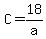 C=18%2Fa