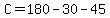 C=180-30-45