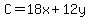 C=18x%2B12y